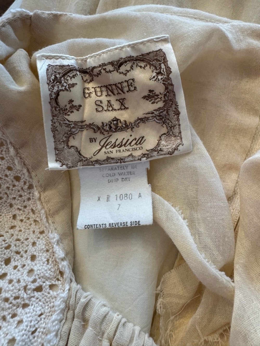 vintage‎ 1970s Gunne Sax by Jessica McClintock dress - Picture 3 of 6